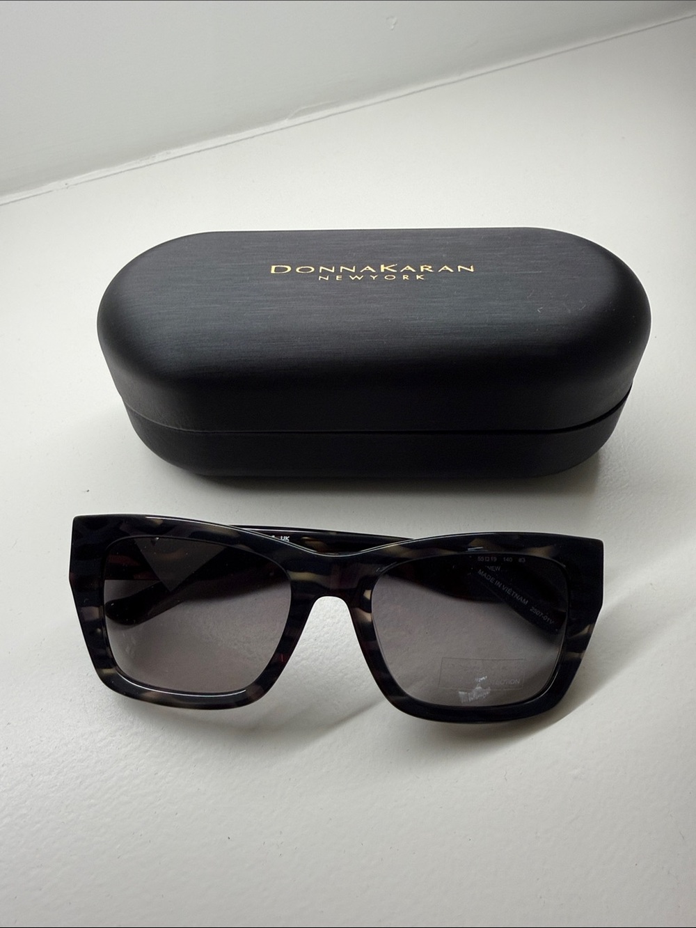 Donna Karan Black Tortoiseshell Sunglasses